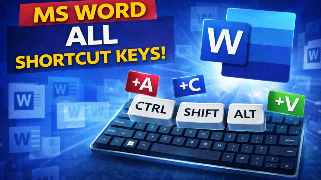 Microsoft Word Keyboard Shortcut Keys You Must Know in 2026
